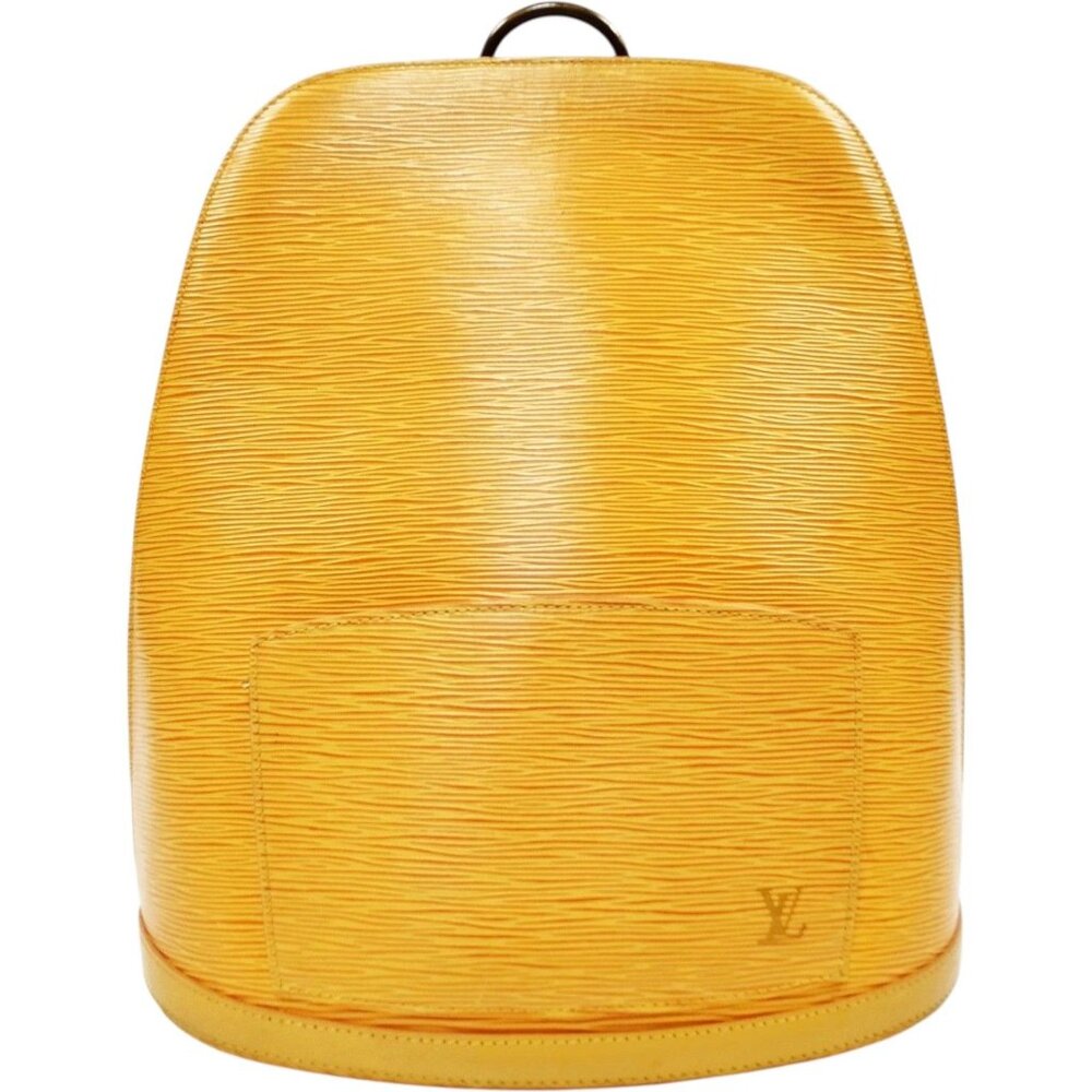 (L5) Louis Vuitton Backpack Bag Yellow Epi Leather